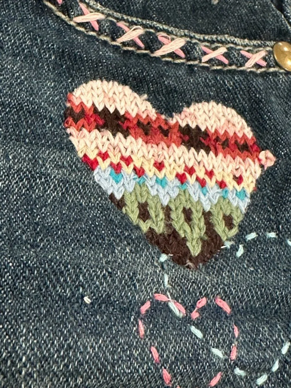 NWT Vintage Y2K GAP Kids Flared Embroidered Jeans Size 10